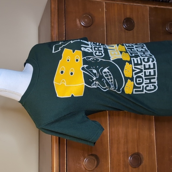 Y2K GREEN BAY PACKERS Shirt -I bleed green and yellow! Love them Cheeseheads! - Picture 3 of 10